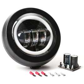FARO A LED VESPA PK HP FL 50-125 FANALE ANTERIORE SIEM ANGEL EYES LUCE BIANCA