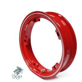 CERCHIO RUOTA 3.50.10 IN LEGA ROSSO PIAGGIO VESPA 50 SPECIAL PX 125 150 200