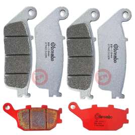 KIT PASTIGLIE FRENO BREMBO ANTERIORI SC + POSTERIORI HONDA CB F HORNET 600 1998-2006