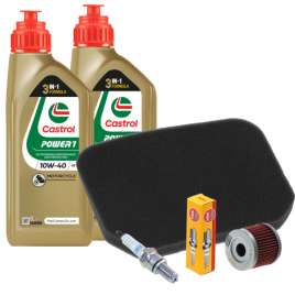 TAGLIANDO FILTRO OLIO ARIA CASTROL 10W40 PER SUZUKI AN BURGMAN 400 1998-06/BURGMAN 250 1998-2007