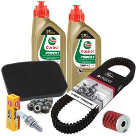 TAGLIANDO OLIO CASTROL CINGHIA RULLI MALOSSI 18gr per SUZUKI BURGMAN 400 1998-2006