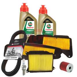 KIT TAGLIANDO OEM YAMAHA MAJESTY 400 2009-2014 OLIO FILTRI ARIA CINGHIA CANDELA