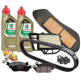 KIT TAGLIANDO OLIO MOTUL PASTIGLIE CINGHIA RULLI PER YAMAHA X-CITY 250 2008-2015/X-MAX 250 2010-2016