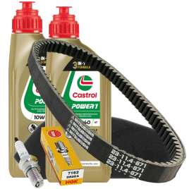 KIT TAGLIANDO COMPLETO+CINGHIA APRILIA LEONARDO 250 1999-2004/LEONARDO ST 250 2001