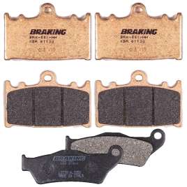 KIT PASTIGLIE FRENO ANTERIORI POSTERIORI BRAKING BMW R 1200 GS/ADVENTURE