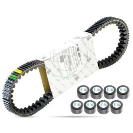 KIT CINGHIA TRASMISSIONE RULLI ORIGINALE PIAGGIO BEVERLY 350 SPORT TOURING 83025R B014273