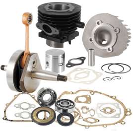GRUPPO TERMICO D.55 102cc KIT ALBERO MOTORE CONO 20 PER VESPA PK 50 XL APE 50