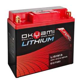 BATTERIA OKYAMI LITIO 51913 BMW R 1100/1150 R 1200 R K 1200/1300 GT K 1600 GT/GTL