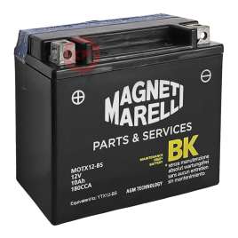 Batteria MAGNETI MARELLI YTX12-BS 12V 10AH 180CCA AGM Senza Manutenzione