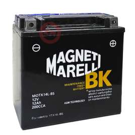 BATTERIA MAGNETI MARELLI YTX14L-BS 12V 12AH AGM HARLEY DAVIDSON 65958-04