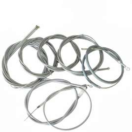 KIT CAVI + GUAINA COMPLETO TRASMISSIONE FILI VESPA PX 125/150 FRENO DISCO