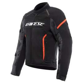 DAINESE GIACCA MOTO ESTIVA TESSUTO UOMO AIR FRAME 3 TEX BLACK/RED-FLUO