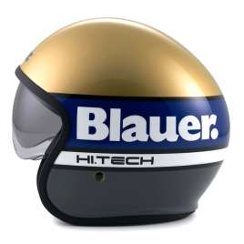 Casco Moto Blauer PILOT 4.0 HT Oro-Blu-Grigio Lucido Omologato ECE 22.06