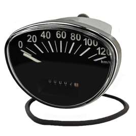 CONTACHILOMETRI FONDO NERO SCALA 120 Km/h PIAGGIO VESPA 125 ET3 PRIMAVERA