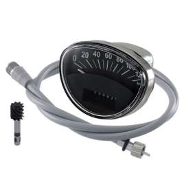 KIT CONTACHILOMETRI FONDO NERO SCALA 120 Km/h PIAGGIO VESPA 125 ET3 PRIMAVERA