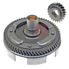 KIT RAPPORTI CAMPANA VESPA 50 SPECIAL L R N PK COPPIA TRASMISSIONE FRIZIONE 22-63 DENTI ELICOIDALI