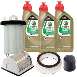 KIT TAGLIANDO T-MAX 2001-2007 OLIO CASTROL POWER1 10W40 CON FILTRO ARIA OLIO
