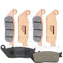 KIT PASTIGLIE FRENO BRAKING ANTERIORE+POSTERIORE HONDA VFR F 750/CBR F 1000/TRIUMPH ADVENTURER 900