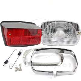 SIEM KIT COMPLETO FARO VESPA 50 SPECIAL FANALE ANTERIORE CON FANALINO POSTERIORE