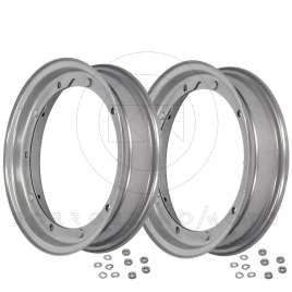 COPPIA CERCHIO RUOTA ORIGINALE PIAGGIO VESPA PX 125 150 200 SPECIAL 50 PK ET3 PRIMAVERA 125