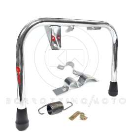 KIT COMPLETO CAVALLETTO CENTRALE ZINCATO CROMATO VESPA PX 125 150 200 ARCOBALENO