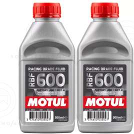 1LT MOTUL RBF 600 OLIO LIQUIDO FLUIDO FRENI 100% SINTETICO DOT 4 AUTO MOTO
