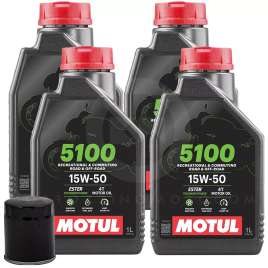 TAGLIANDO 4L OLIO MOTUL 5100 15w50 + FILTRO BMW R 1150 RT 2002 2003 2004