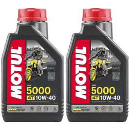 MOTUL 5000 10W40 HC-TECH SEMISINTETICO 2LT OLIO MOTORE 4T JASO MA2 API SL MOTO
