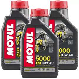 Olio Motore Moto Motul 5000 4T 10W40 10W-40 10W Kit 3 litri MOTO SCOOTER 4 TEMPI
