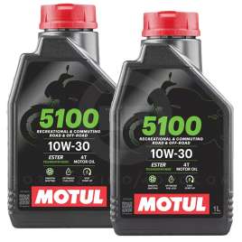 2 LITRI OLIO MOTORE MOTUL 5100 10W30 4 TEMPI MA2 SINTETICO-X MOTO SCOOTER HONDA
