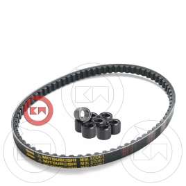 KIT CINGHIA DI TRASMISSIONE MITSUBOSHI YAMAHA X-MAX 250 X-CITY + RULLI VARIATORE