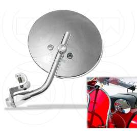 SPECCHIO RETROVISORE DESTRO O SINISTRO CROMATO VINTAGE PIAGGIO VESPA PX 125 150
