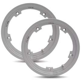 COPPIA CERCHI TUBELESS RIBASSATO GRIGIO VESPA PX 125 150 MICHELIN 3.50-10