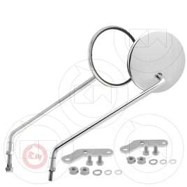 COPPIA SPECCHI SPECCHIETTI DESTRO SINISTRO CROMATI PER VESPA PX 125 150 200