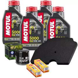 KIT TAGLIANDO MOTUL 5000 10W40 FILTRO ARIA OLIO CANDELE BENELLI TRK 502/ X 2017-2020