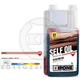 1L OLIO MOTORE MOTO 2T IPONE SELF OIL FRAGOLA SEMISINTETICO CON DOSATORE MISCELA
