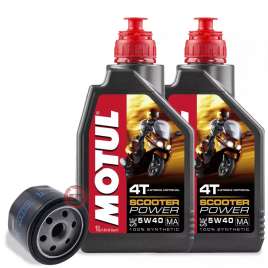 TAGLIANDO 2Lt OLIO MOTUL 5w40 + FILTRO GILERA NEXUS/SP 500 SCARABEO GT 500 ATLANTIC 500