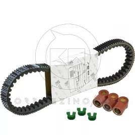 CINGHIA DI TRASMISSIONE+RULLI+CURSORI ORIGINALI PIAGGIO BEVERLY 250 300 SCARABEO 250 300