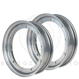 2pz CERCHIO CERCHIONE PER RUOTA GOMMA 3.50-10 TIPO PIAGGIO APE TM P 50 1985>1989