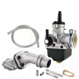 CARBURATORE DELL'ORTO PHBL 24 AS + COLLETTORE ASPIRAZIONE VESPA 50 SPECIAL L R N