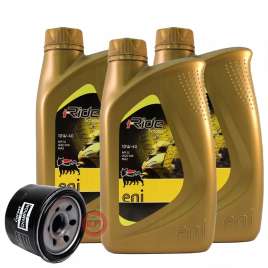 TAGLIANDO 3L OLIO ENI i-RIDE 10W40 + FILTRO YAMAHA T-MAX TMAX 500 ie 2002-2016/TMAX 530 ie 2012-2016