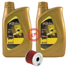 TAGLIANDO OLIO MOTORE ENI i-RIDE 10W40 FILTRO PER SUZUKI BURGMAN 400/UH BURGMAN 125-150-200/GSX-R/GSX-S 125