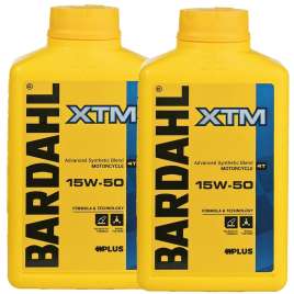 2 Lt OLIO SEMI-SINTETICO MOTO 4T BARDAHL XTM SYNT 15w50 JASO MA2 POLAR PLUS