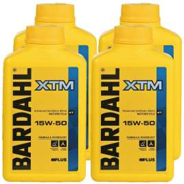 4Lt OLIO MOTORE SEMI-SINTETICO MOTO 4T BARDAHL XTM SYNT 15w50 MA2 POLAR PLUS