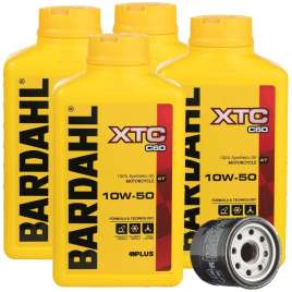 KIT TAGLIANDO 4lt OLIO BARDAHL XTC C60 10w50 + FILTRO OLIO KTM 990 SMT 2010/2013
