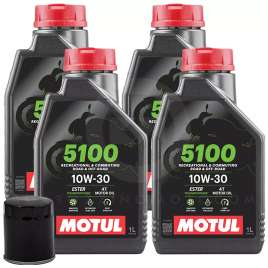 TAGLIANDO OLIO MOTUL 5100 10w30 FILTRO HONDA CRF L Africa Twin 1000 2016-2019