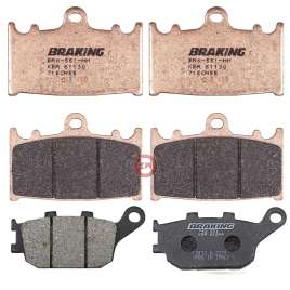 KIT PASTIGLIE FRENO BRAKING ANTERIORE+POSTERIORE KAWASAKI VERSYS ABS 1000/SUZUKI GSF BANDIT S 650/GSX FA 1250