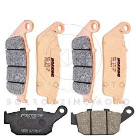 KIT PASTIGLIE FRENO BRAKING ANTERIORE+POSTERIORE TRIUMPH TIGER 800/STREET TRIPLE 675
