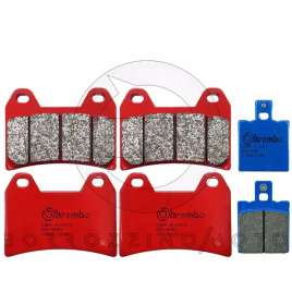 PASTIGLIE FRENO BREMBO SINTER ANTERIORI + POSTERIORI DUCATI MONSTER 620/DUCATI MONSTER S4 916/MONSTER S4R 996
