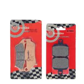 PASTIGLIE FRENO BREMBO ANTERIORI SINTERIZZATE+POSTERIORI YAMAHA MAJESTY 125 2001-2009